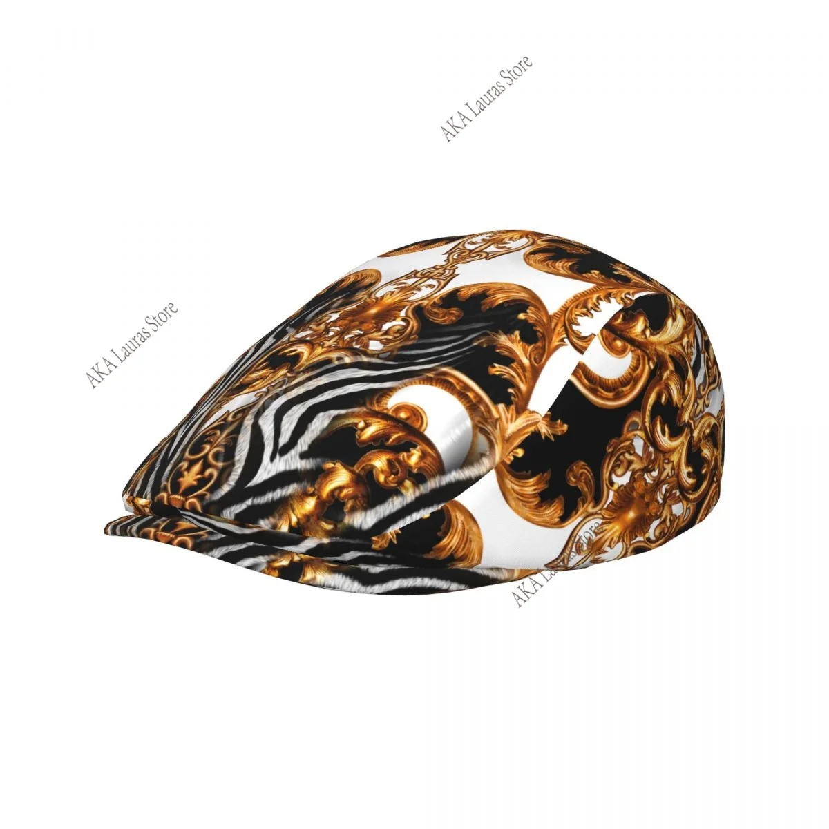 Spring and summers Golden Baroque And Zebra Newsboy Caps Flat Peaked Cap Girl and Women Painter Beret Hats