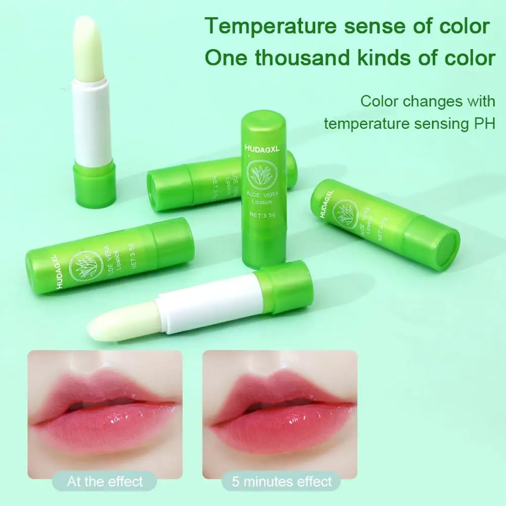 Bálsamo hidratante labial de longa duração, aloe vera natural, anti-envelhecimento, anti-envelhecimento, c, r2q5, 1pc