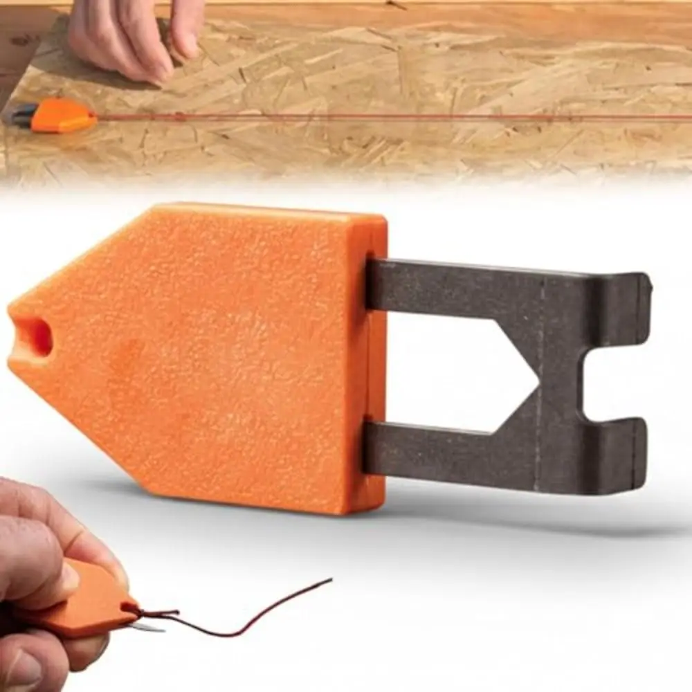 New Portable Rope Anchor Hook Multi-functional Orange Rope Fastener Carpentry Tools and Accessories Chalk Line Anchor Hook