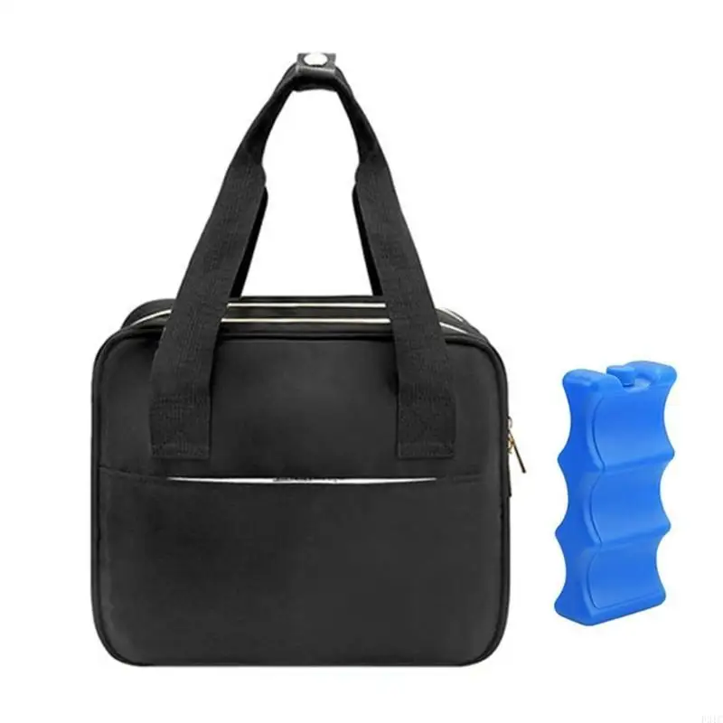 P31C Travel Friendly Breastmilk Bag Organsier Case with Ice Pack for Freshness Travel