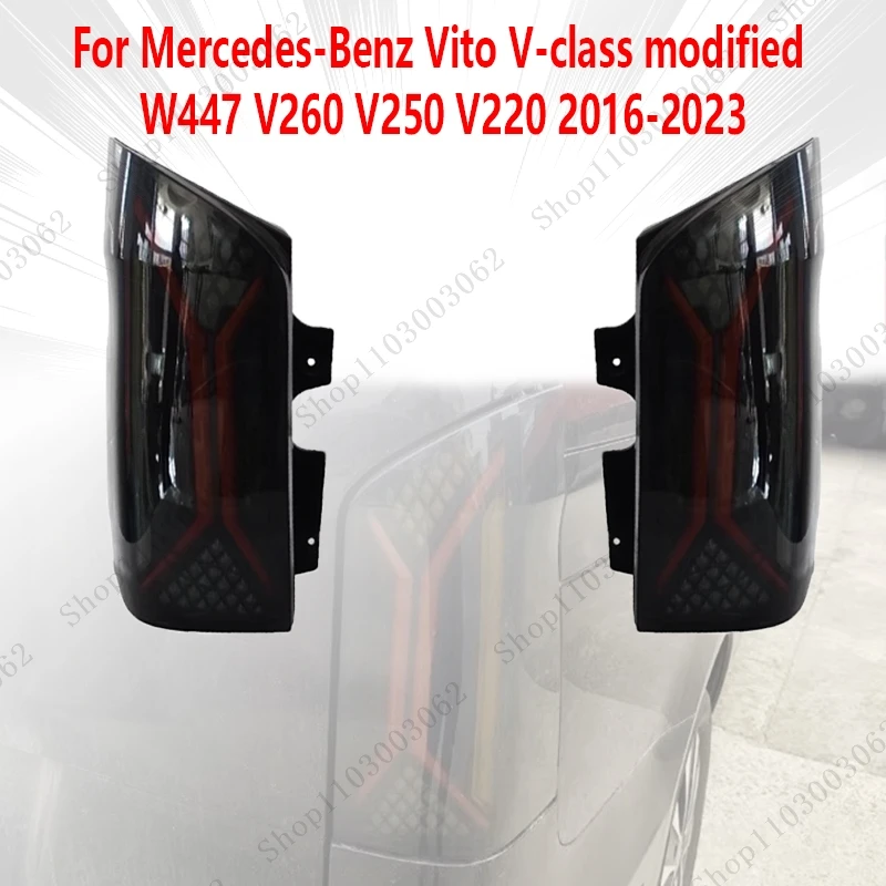 

Светодиодные конверсионные задние фонари для Mercedes-Benz Vito V-class, модифицированные W447 V260 V250 V220 2016-2023, заднее освещение, указатели поворота