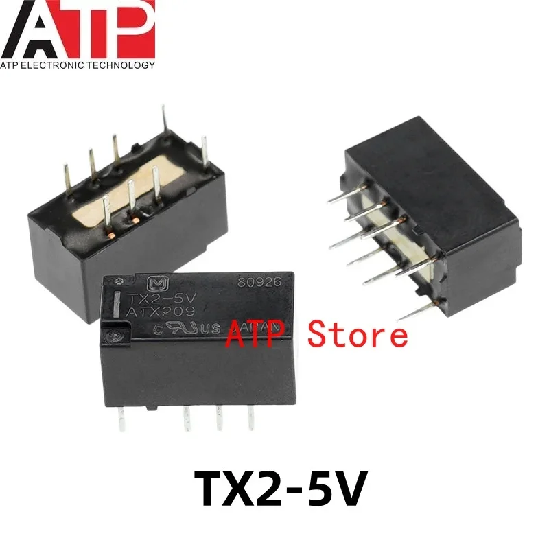 10PCS TX2-3V TX2-5V TX2-12V TX2-24V TX2-L2-12V TX2-L2-3V TX2-L2-5V 220VDC Two open two closed 8-pin 2A Signal Relay