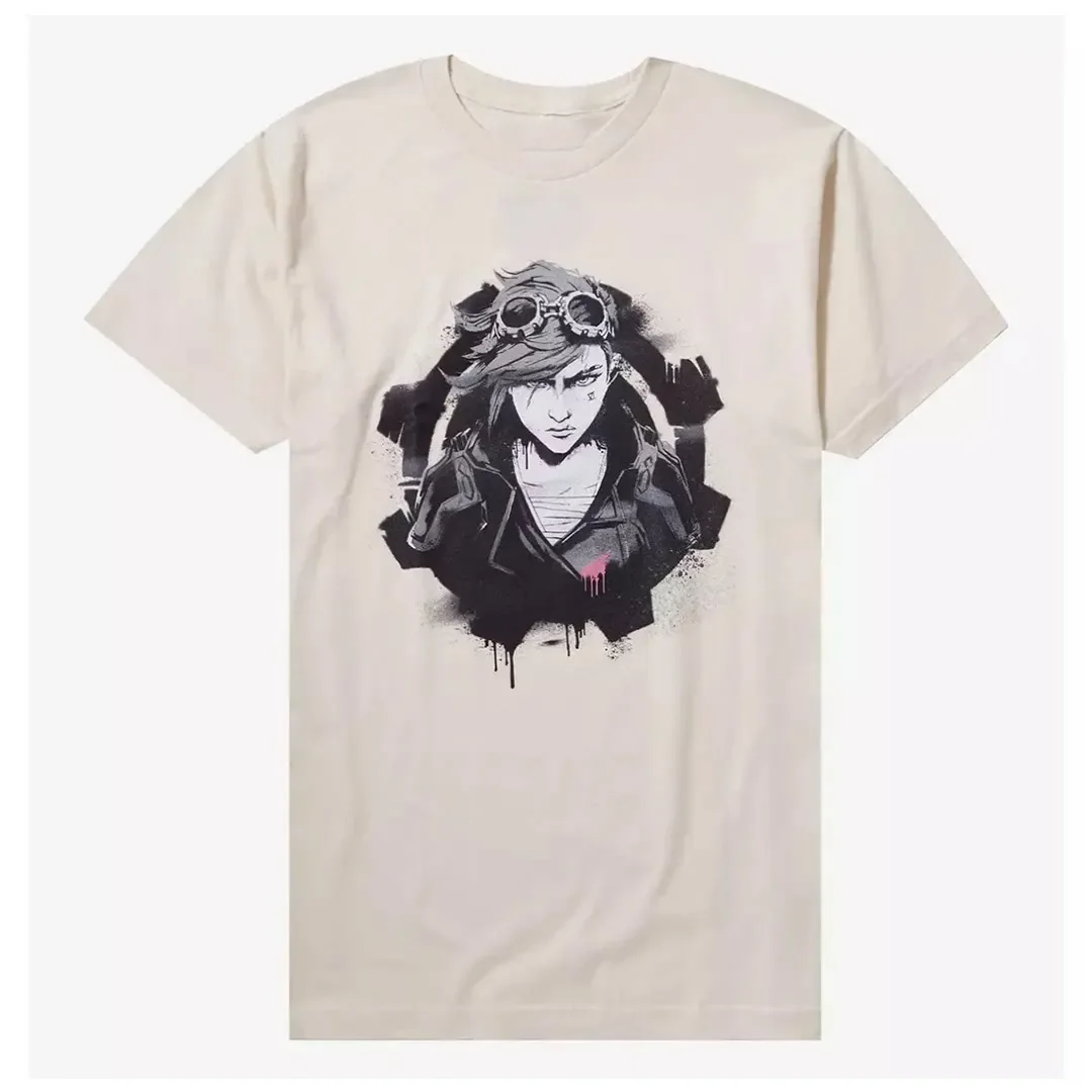 Best Summer Game-related Anime Graphic Printed Men's American Retro Trendy Cotton Loose-fitting T-shirt Short Sleeves