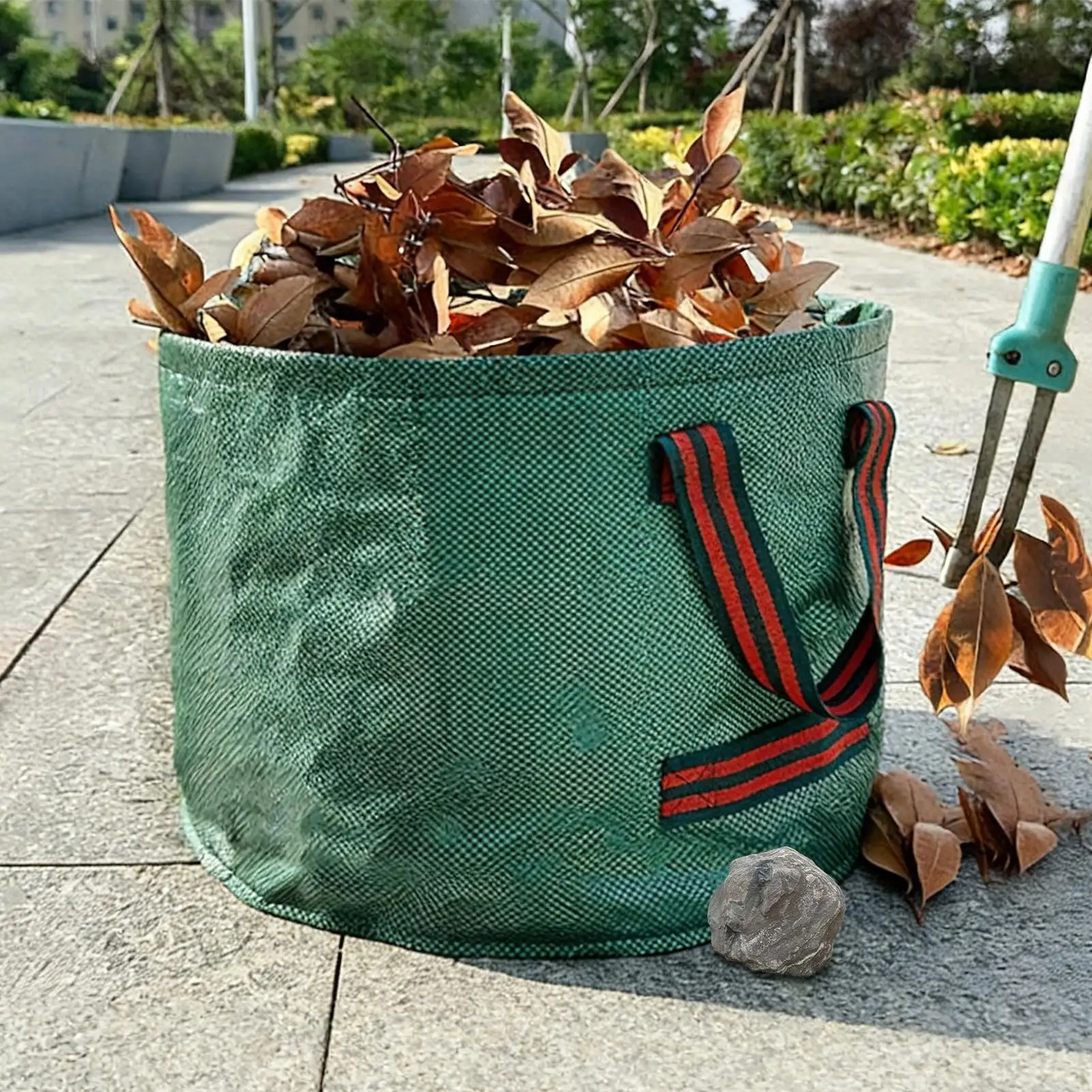 Garden Yard Waste Bag  Foldable Leaf Collection Trash Can Reusable Fallen Leaves Outdoor Gardening Waterproof  Storage Bag