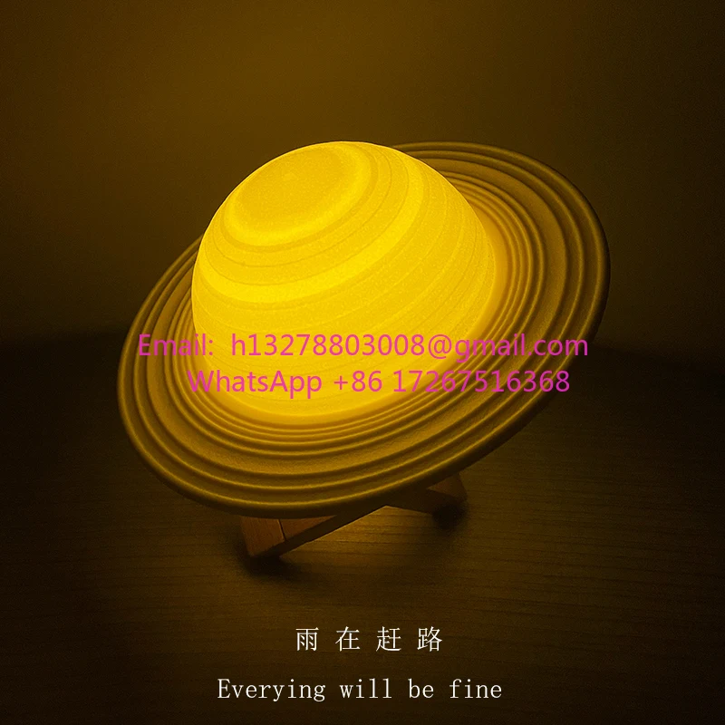

Saturn night light pat light ambient light bedroom sleep bedside lamp charging desk lamp gift