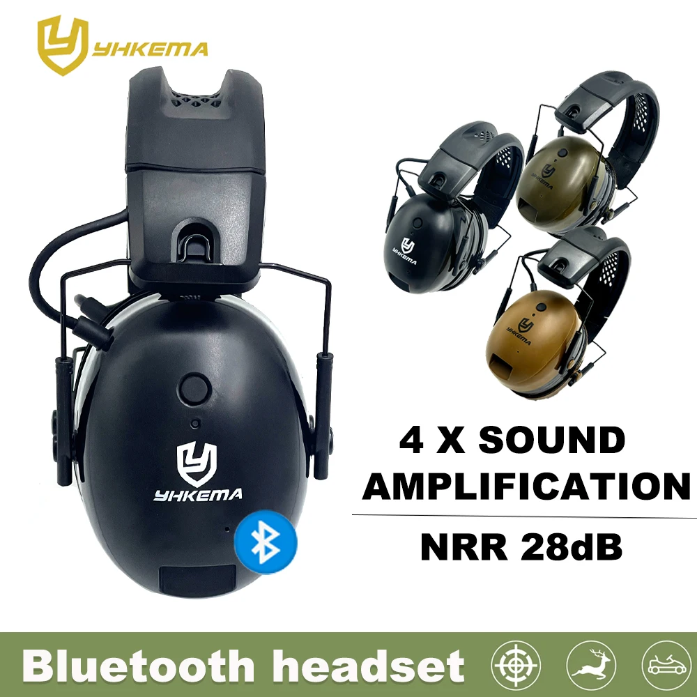 

Bluetooth-наушники с электронным шумоподавлением, защита слуха, гарнитура, тактический гель, защита ушей, наушники, новейшие