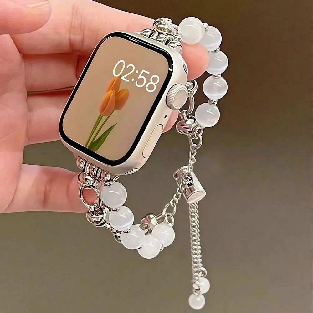 Schmuck-Metallarmband für Apple Watch 11 10 46/42mm Ultra 3/2 49mm Damen Exquisites Armband für iWatch 9 8 7 6 5 4 SE3