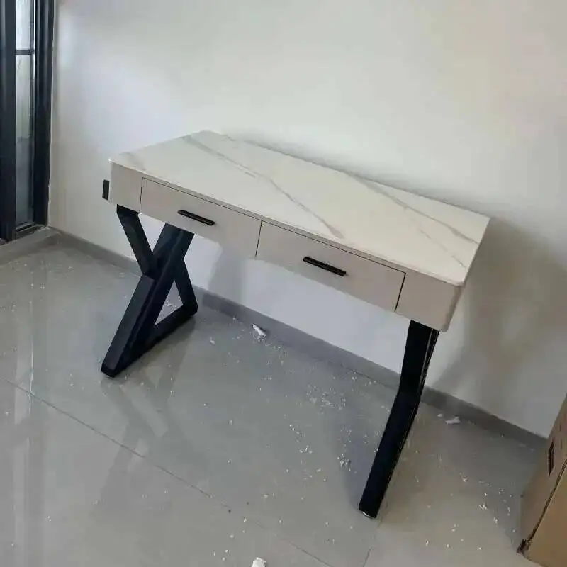 Multifuncional estudo mesa do computador luz de luxo moderno rock board mesa escritório nordic simples único chefe mesa para móveis escritório
