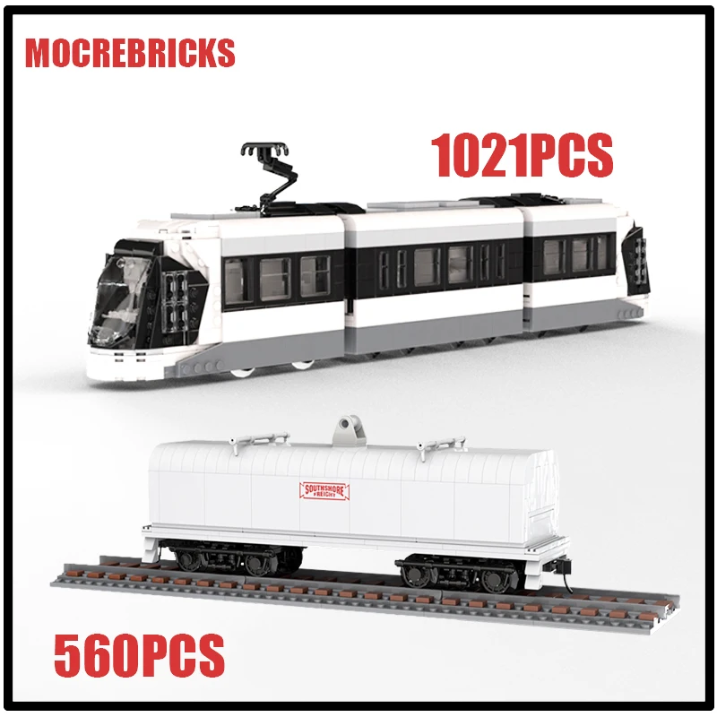 

MOC Kansas City Streetcar Train Sets Creative Building Blocks Assembly Model Technology Brick Toys Children's Puzzle Gifts ﻿