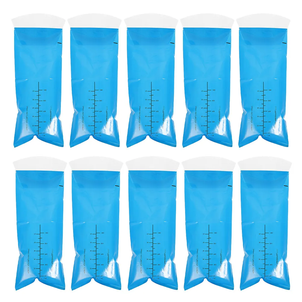

10Pcs Anti-Backflow Vomit Bags Ldpe Portable Emesis Bags for Car Plane Boat Travel Camping Pregnant Women Medical Use