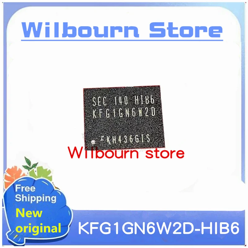 2PCS~10PCS/LOT KFG1GN6W2D-HIB6 KFG1GN6W2D HIB6 BGA 100% New Spot stock