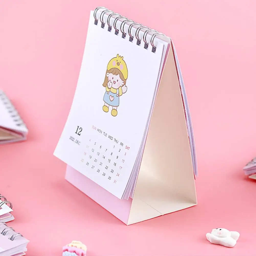 

Miniature Lovely Student Cartoon Mini Calendar Memo Creative Calendar Decoration Cute Stationery Supplies
