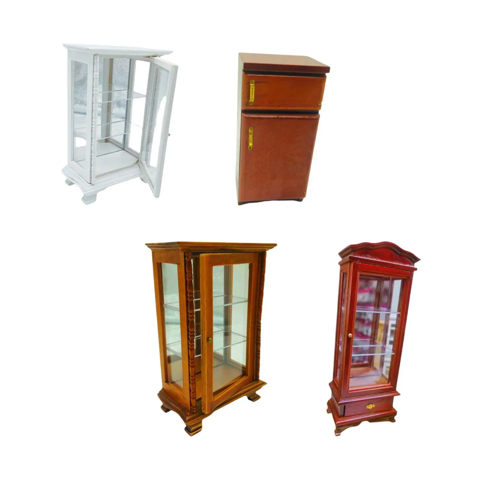 1:12 Puppenhaus Möbel Ornamente Schrank Puppenhaus Dekoration vertikal