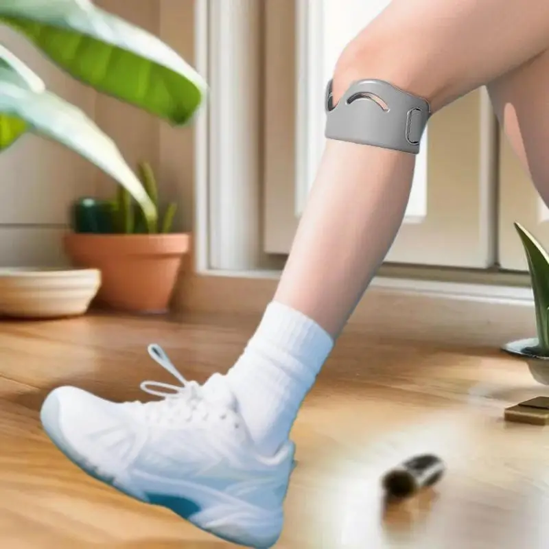 Breathable Knee Protector with Adjustable Silicone Tendon Straps; Two-piece Elastic Patella Stabilizer.