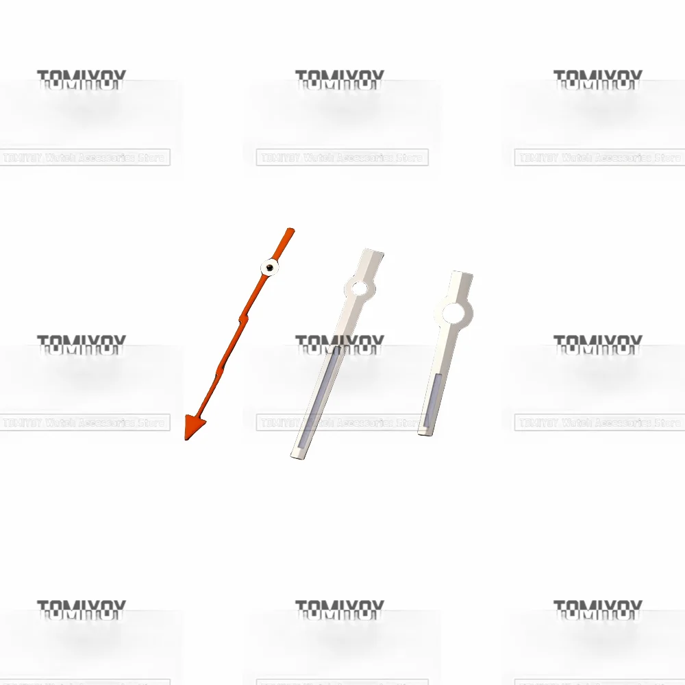 Watch Accessories A Set Orange Stainless Steel Green Luminous Watch Hand Fit For RLX 3135 Automatic Movement