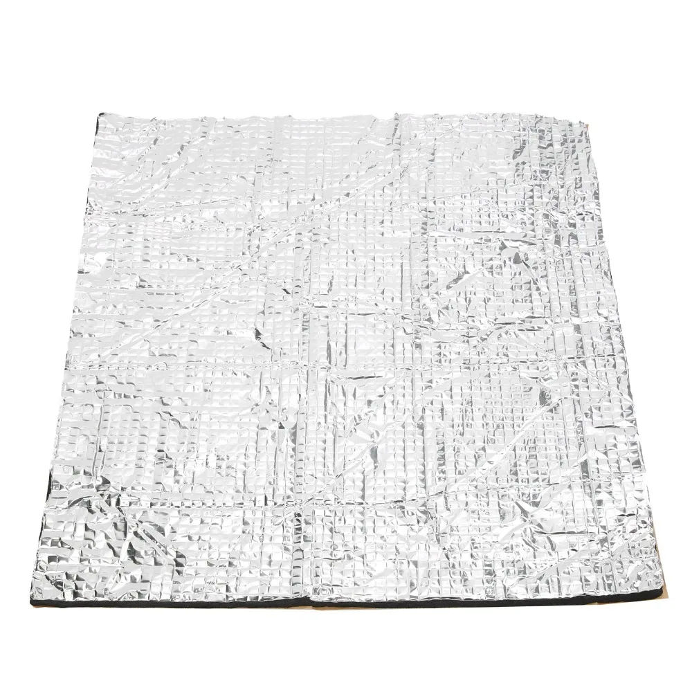 350x350mm/13.8 x 13.8in Heated Bed Insulation Mat Lightweight Foam Foil Insulation Sticker Hotbed Thermal Pad