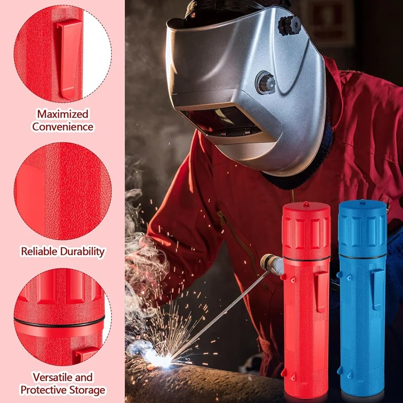 MAKE-2 ชิ้นเชื่อม Rod เก็บหลอด 14 นิ้ว Stick เชื่อมหลอดเก็บ Airproof เชื่อมผู้ถือ Rod