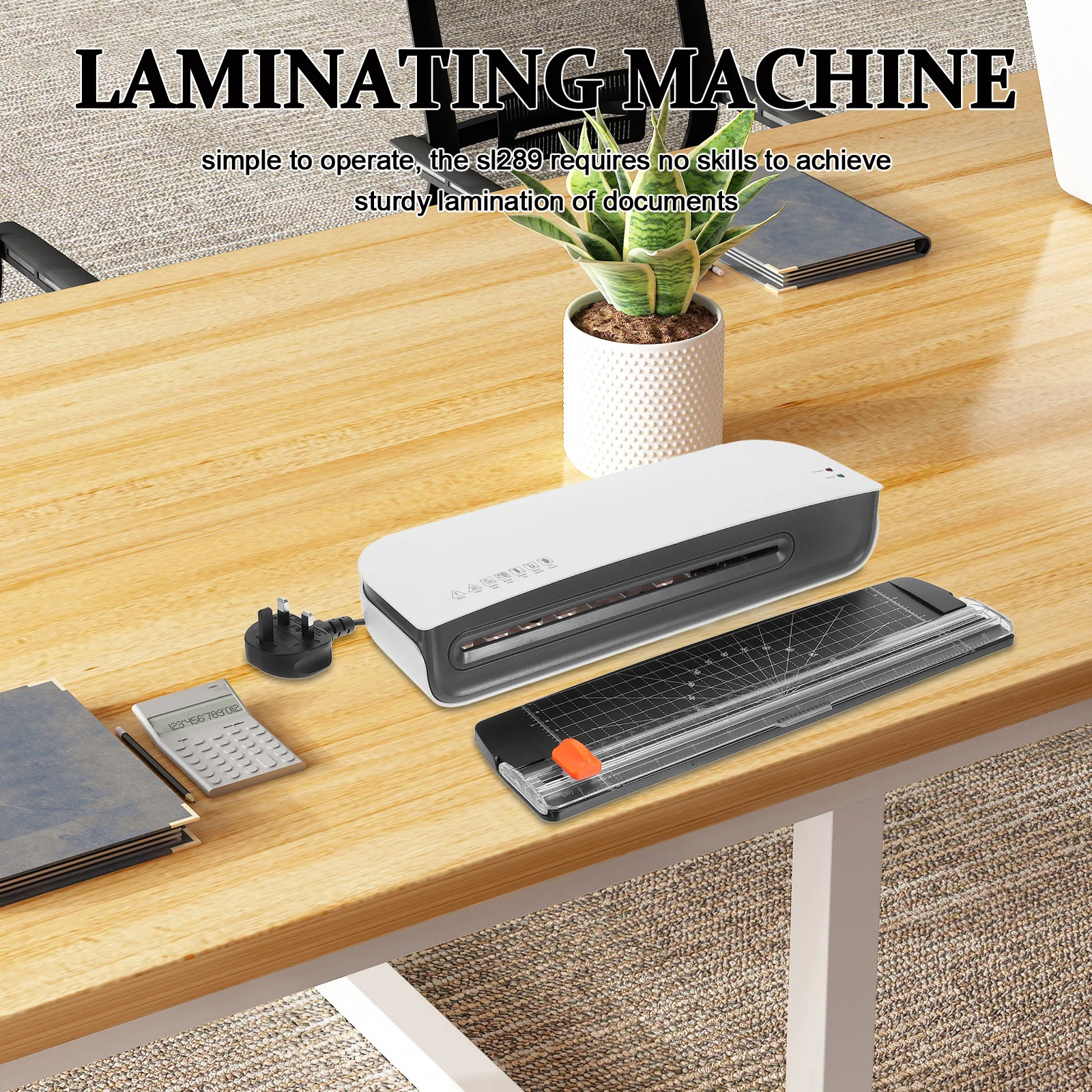 

Sl289 Thermal Laminating Machine Photo Document Card Laminator Quick Warm Up Home Office School Use Efficient Versatile