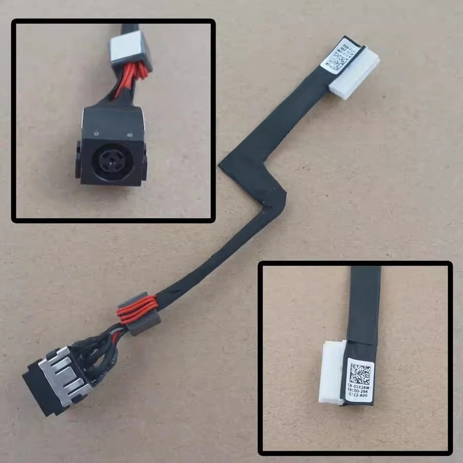 

New For Dell Precision 7550 7560 DC-IN DC Power Jack Socket Connector Cable Port Plug Cable 01X26W 1X26W