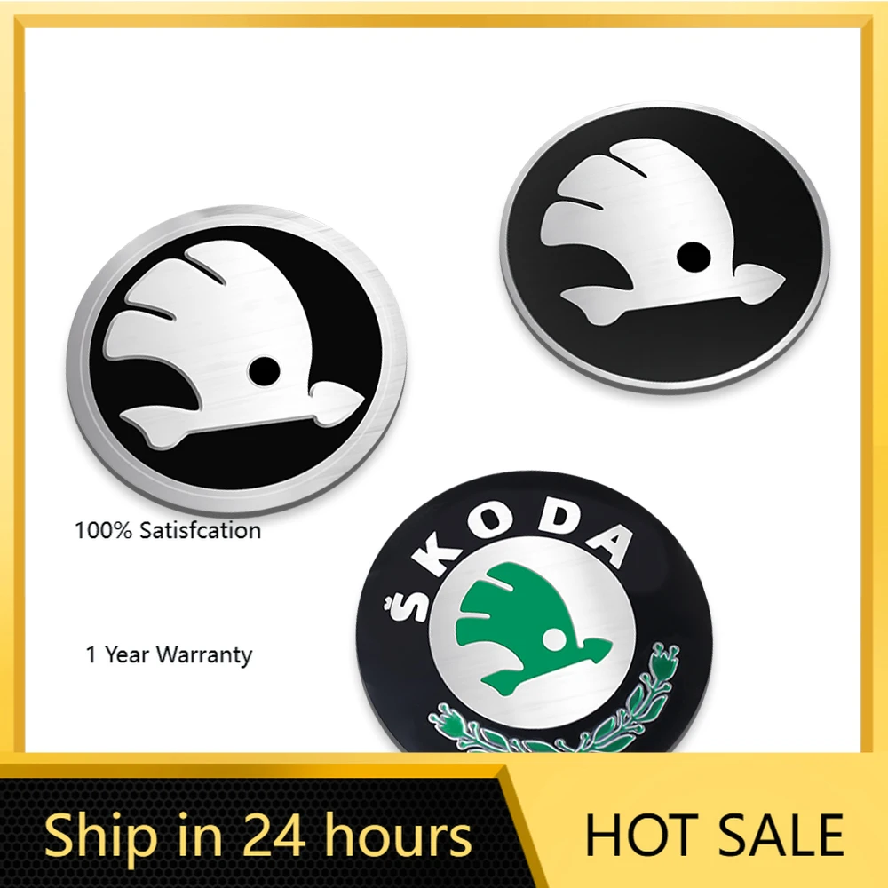 

Автомобильная наклейка 2026 Горячая 4 шт. 3D 56 мм 65 мм Автомобильная эмблема Ступица колеса Центральная крышка Значок Чехлы Наклейки Аксессуары для Skoda Octavia Kodiaq