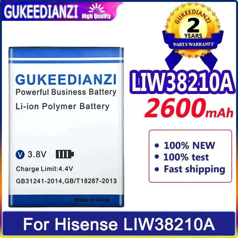 

2600Mah Long-Lasting Performance High Compatibility Mobile Phone Battery For Hisense LIW38210A