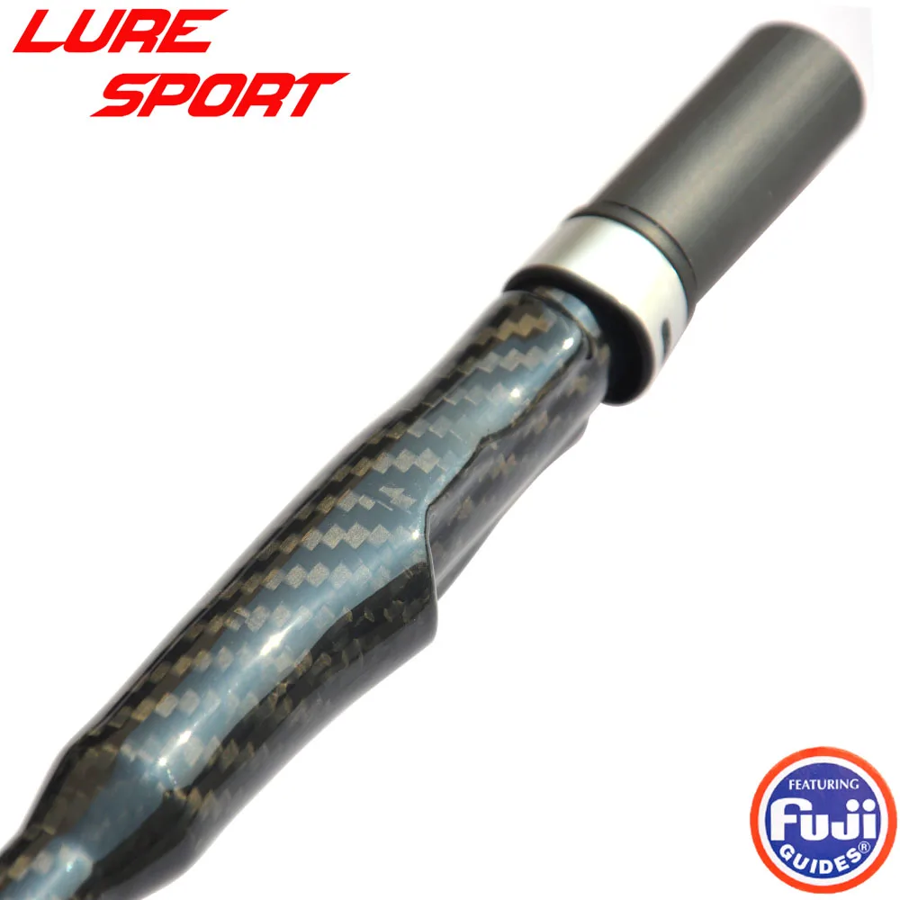 Imagem -06 - Luresport-fibra de Carbono Spin Reel Punho de Assento Triangular Butt Fuji Kdps16 Rod Reparação Componente de Construção 3k 41 Centímetros Diy