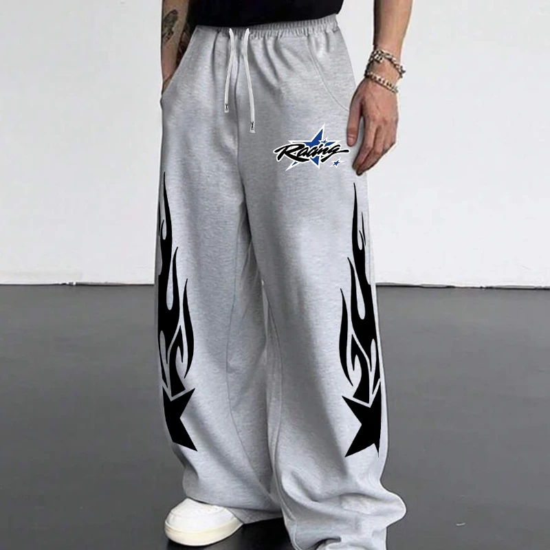 

Модные мужские джоггеры в стиле хип-хоп с дизайнерским принтом для кампуса, весенняя новинка