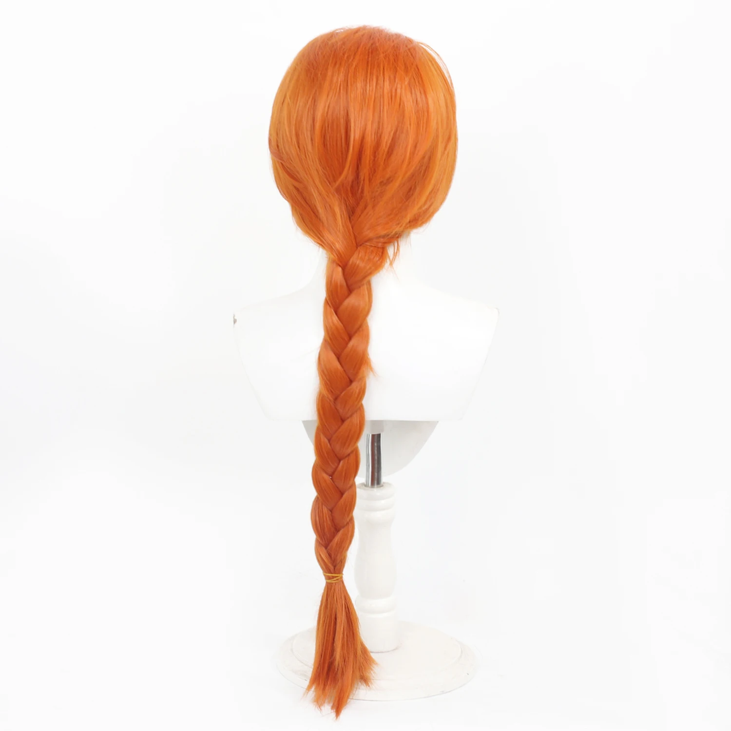 Skye Cosplay Valorant Anime Wig Long Orange Anime Cospaly Wig Braided Ponytail Roleplay Synthetic Wig for Halloween Party Comic
