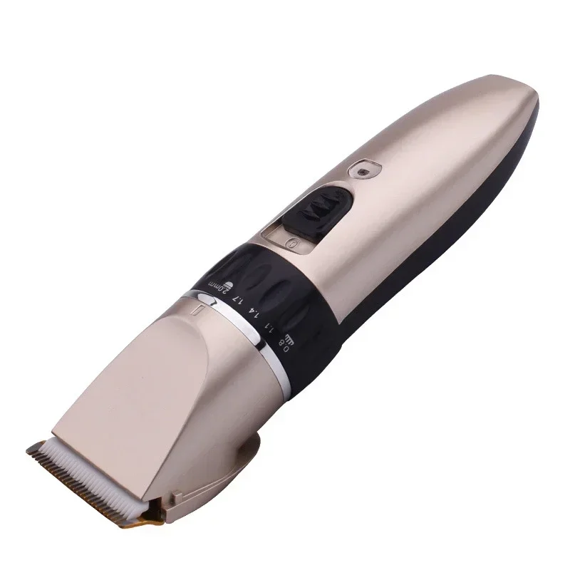 

USB Ceramic R-Blade Hair Trimmer Rechargeable Hair Clipper 4X Extra Limiting Comb Silent Motor for Children Baby Men