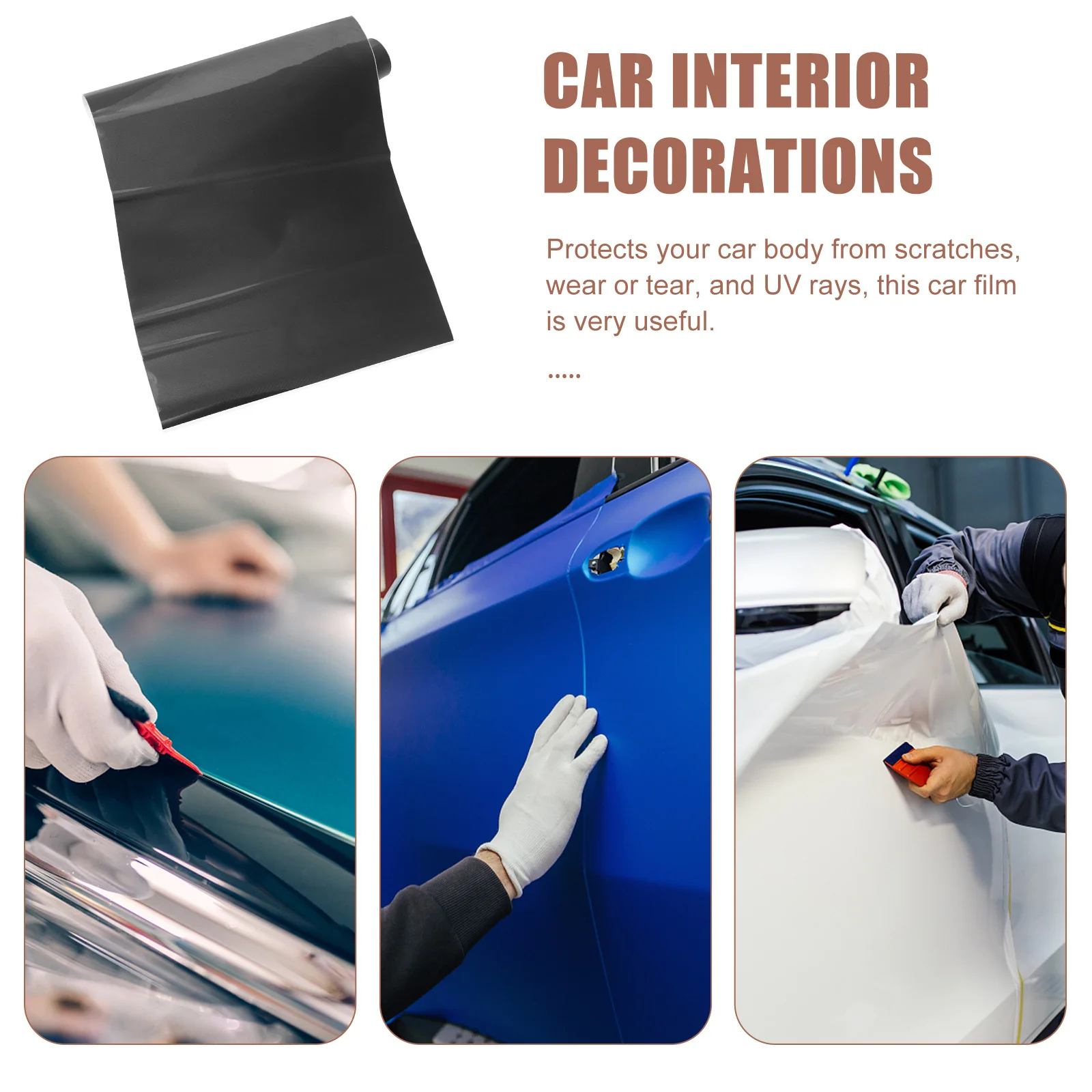 

Carbon Fiber Car Film Wrap Imitation Material Durable Easy Install Auto Body Sticker Decal Uv Scratch Resistant