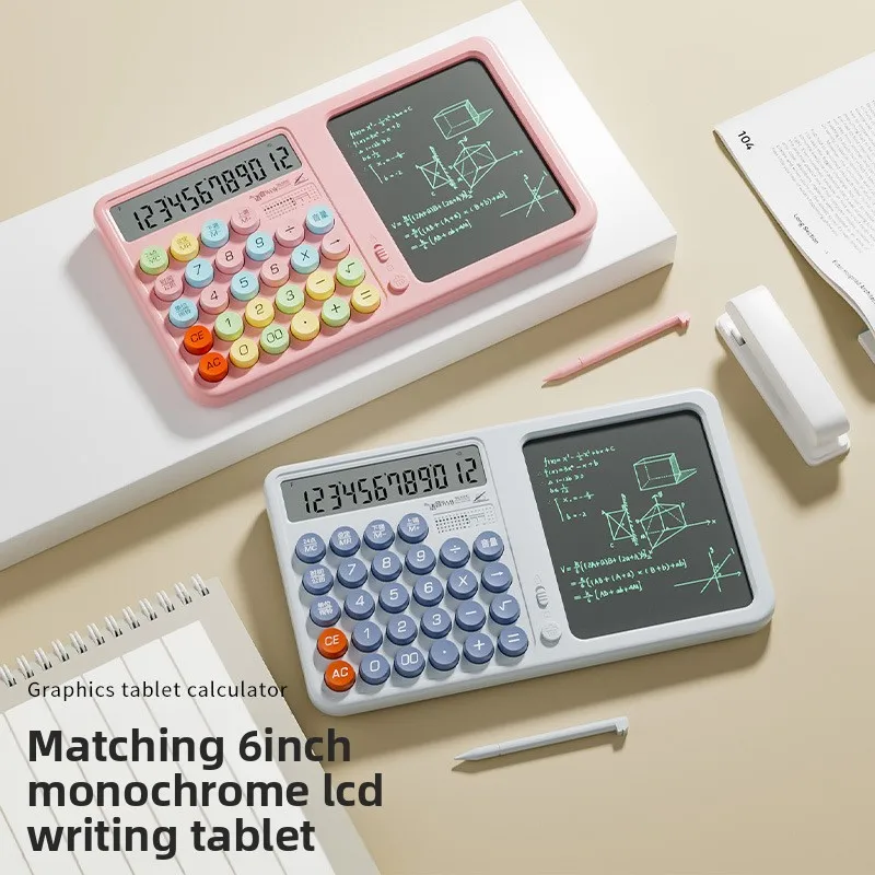 Desktop Office Gift Desk Calendar & Writing Board: With Stand, for Draft Calculations, Voice-Activated LCD Handwriting Board