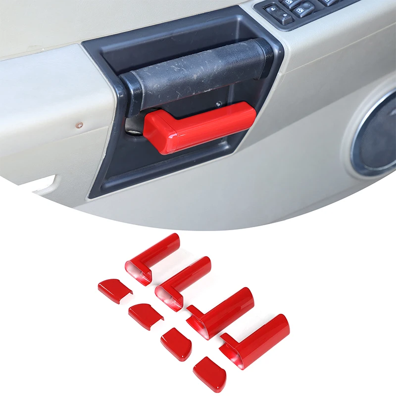 

Для Hummer H2 2003-2007 автомобильная внутренняя дверная ручка защитная крышка ABS красный/черный автомобильная модификация аксессуары