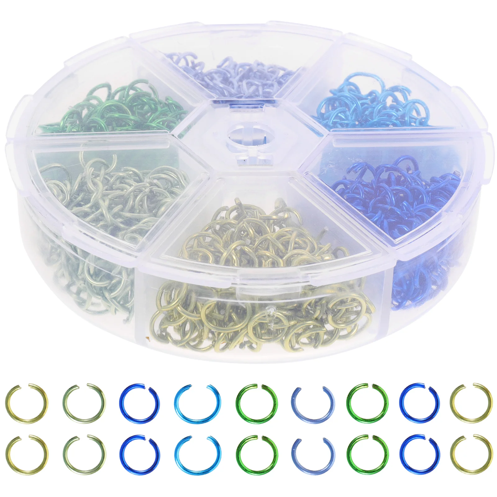 

Aluminum Jump Rings Split Ring Bracelet Necklace DIY Craft Open Connecting H made Accessories Jewelry Making Supplies