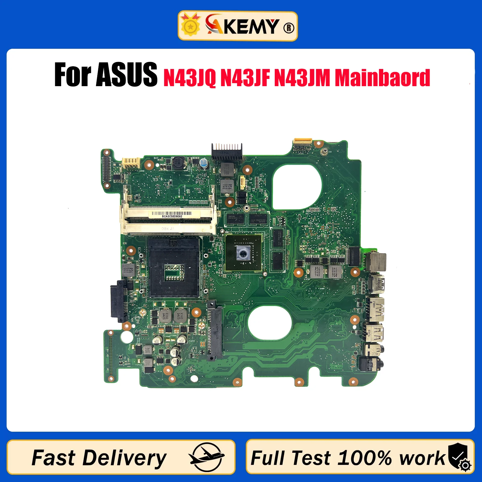 

Материнская плата для ноутбука N43JQ для ASUS N43J N43JQ N43JF N43JM, материнская плата для ноутбука Цей товар есть в наличии, 100% тестирование, ОК, быстрая доставка