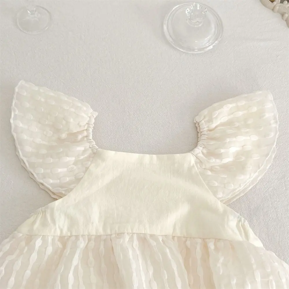 Casual Outfit Ruffle Baby Jumper Dress Fluffly Bodysuit Baby Jumpsuit Infant Romper Cotton Baby Shorts Climb Suit Gifts