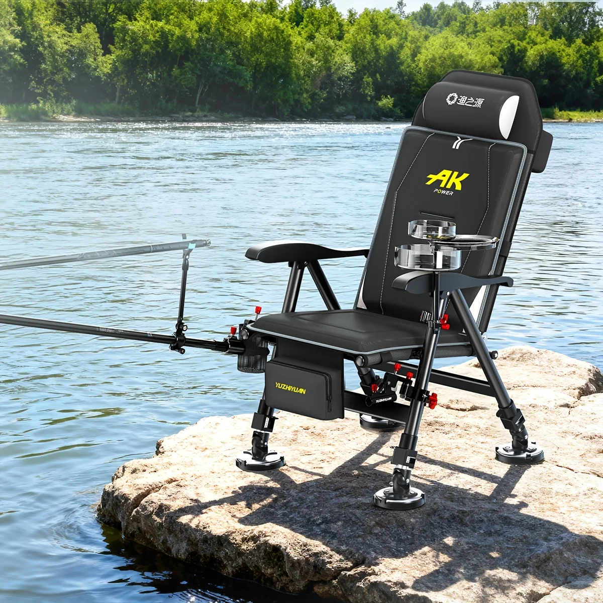 Fishing Rod Ice - Complete Fishing Gear Combo: Bait Station,