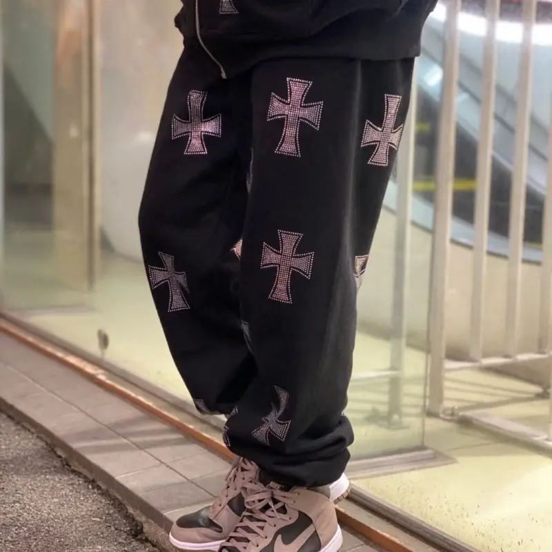 ZSIIBO Y2k men's Trousers High Street Harajuku Sports Trousers Joggers Gothic Oversized Trousers Sweatpants Loose Trousers