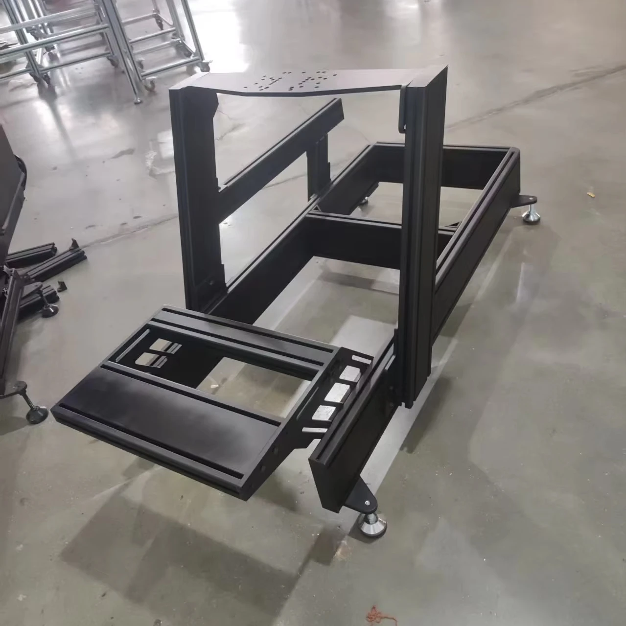 High Quality 40160 Elite Aluminium Alloy Sim Racing Cockpit New-Style With Smooth Surface Anodized Finish Simulation Rig