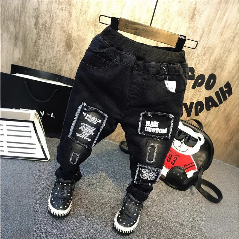 Children Pants Winter Boys Thickened Jeans Spring Baby Boys Casual Trousers Fashion Children Clothing Jeans Boys Kids Pants