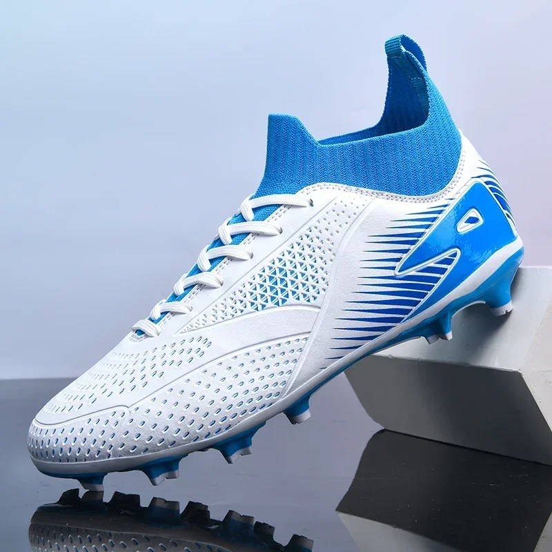 2025 sapatos de futebol masculino tamanho grande botas de futebol ultraleve meninos tênis antiderrapante ag/tf chuteiras de futebol botas de tornozelo unisex