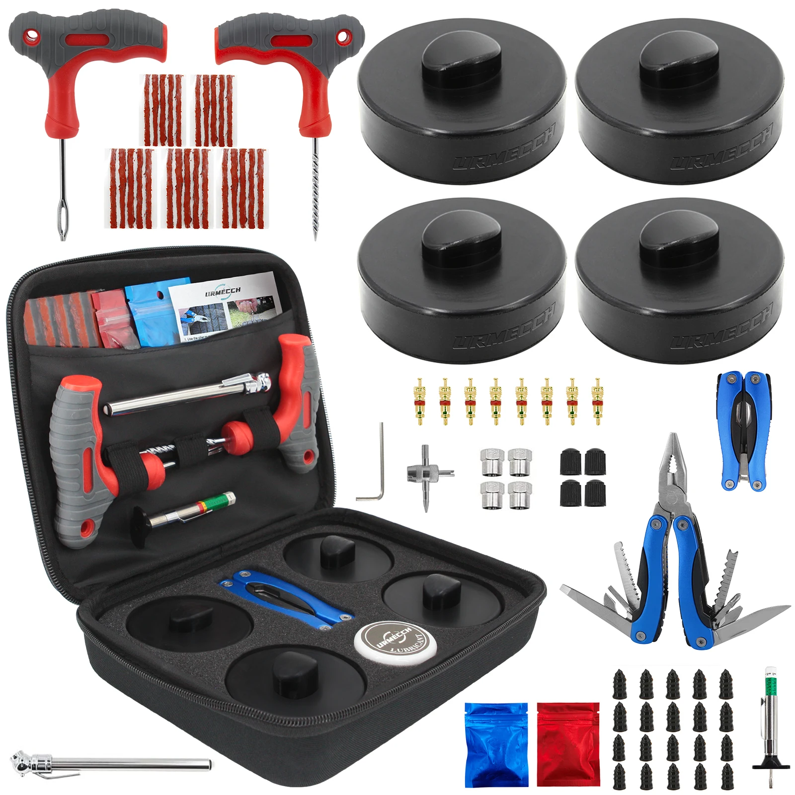 

Jack Pad and Tire Repair Tool Kit for Porsche 911 964 993 996 997 928 Cayman Boxster Auto Flat Tire Emergency Puncture Repair