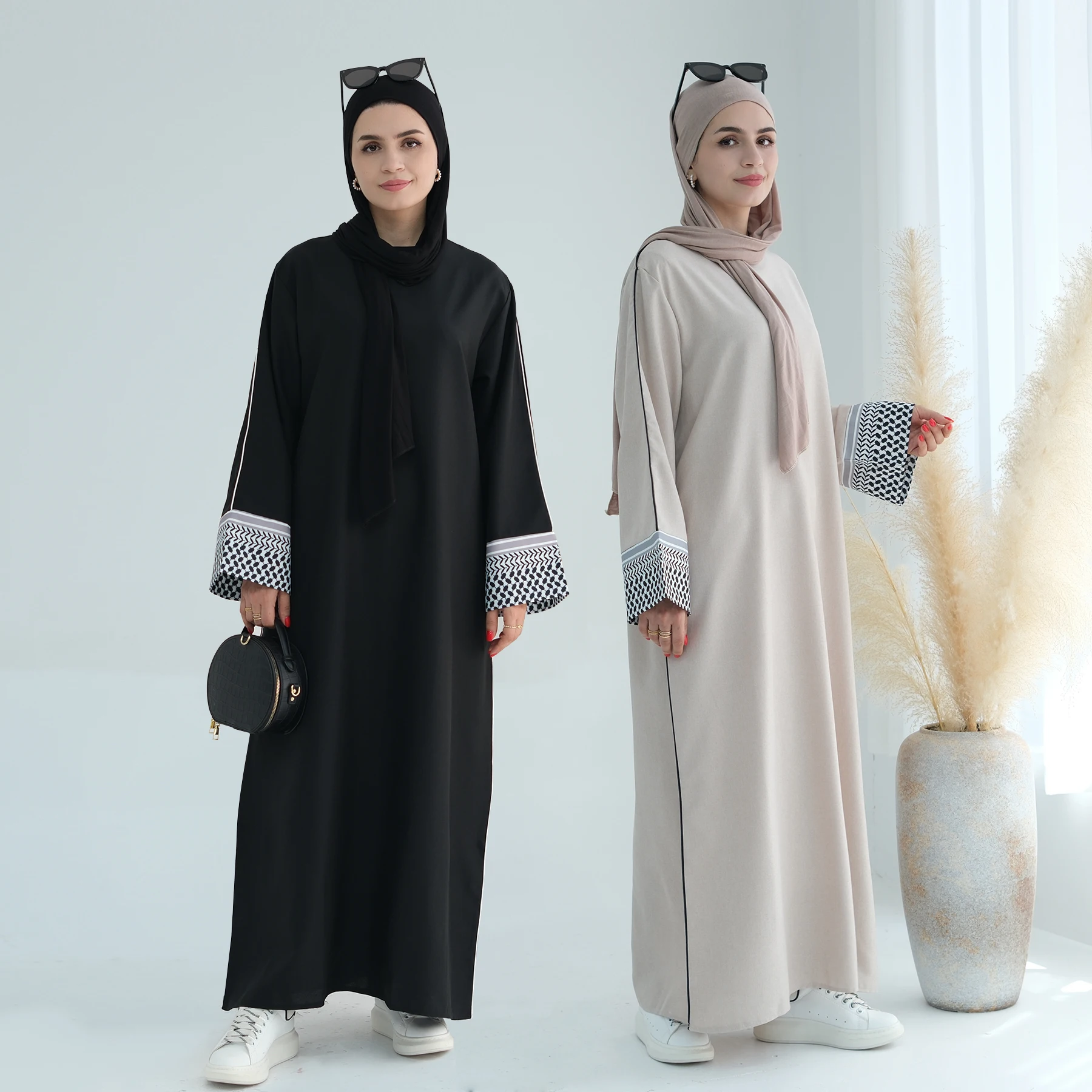 

Women Muslim Modest Dress Turkey Kaftan Eid Djellaba Ramadan Islamic Clothing Dubai Abaya Kebaya Caftan Marocain Femme Jalabiya