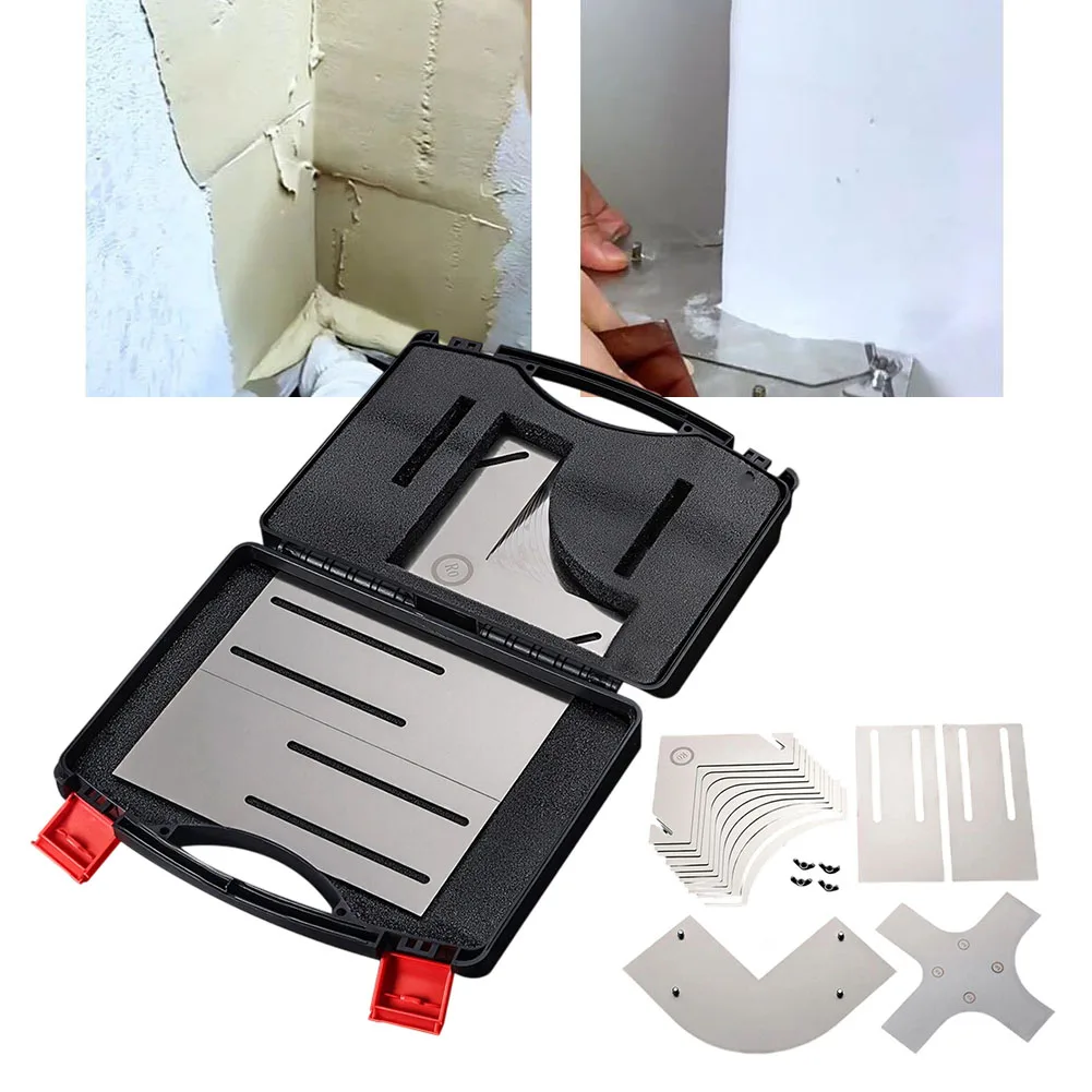Edc Multi-Arc Design Corner Trowel Angle Flexibility Comprehensive Set Easy Grip Handle Exceptional Durability