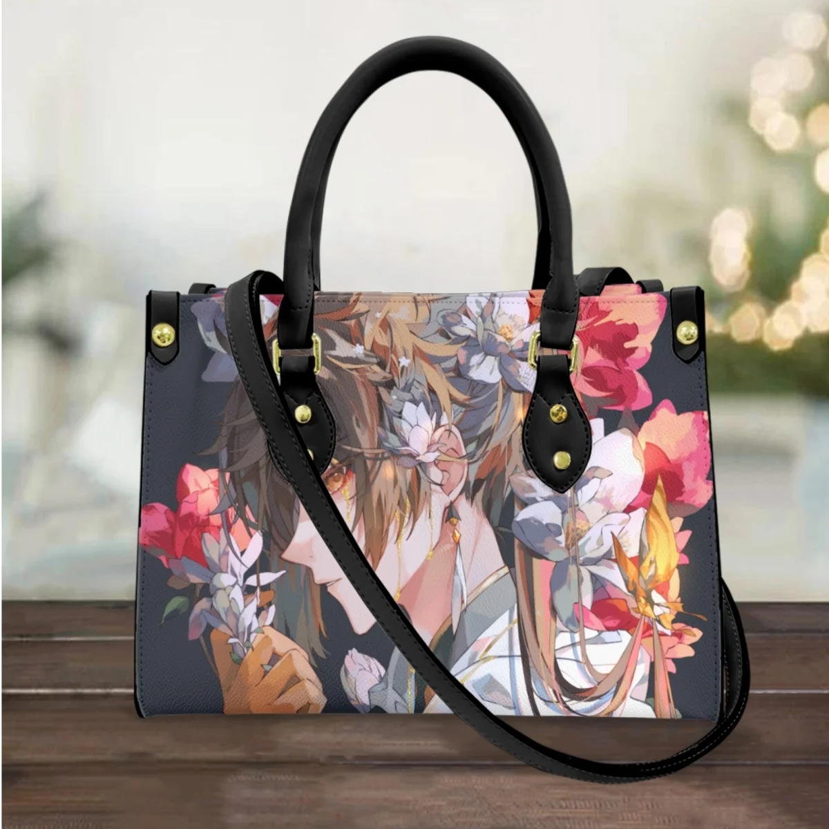 

FORUDESIGNS Shopping Bags Anime Genshin Impact Designs Women's Handbags Stylish Functional Tote Bag Classic New Arrivals