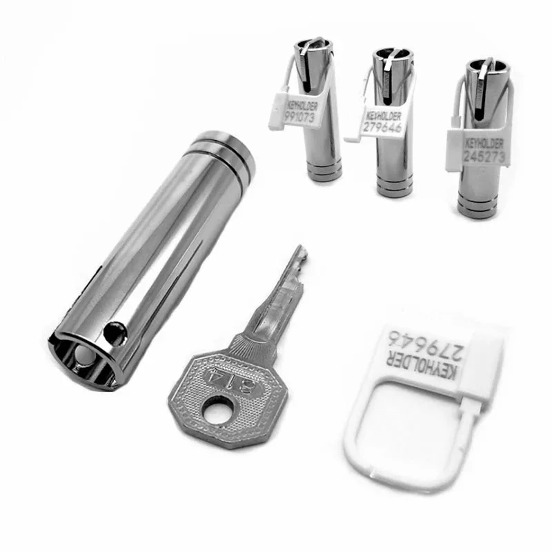 Anti-Cheating Metal Chastity Device Key Storage Box Safe Cock Cage Unlock Keyholder With One-Time Chastity Games Couple Sex Toys