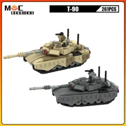 World War II Classic Series T-90 Tank Military Battle Vehicles Assembly Bricks Model Kid's Puzzle Educational Toy Christmas Gift