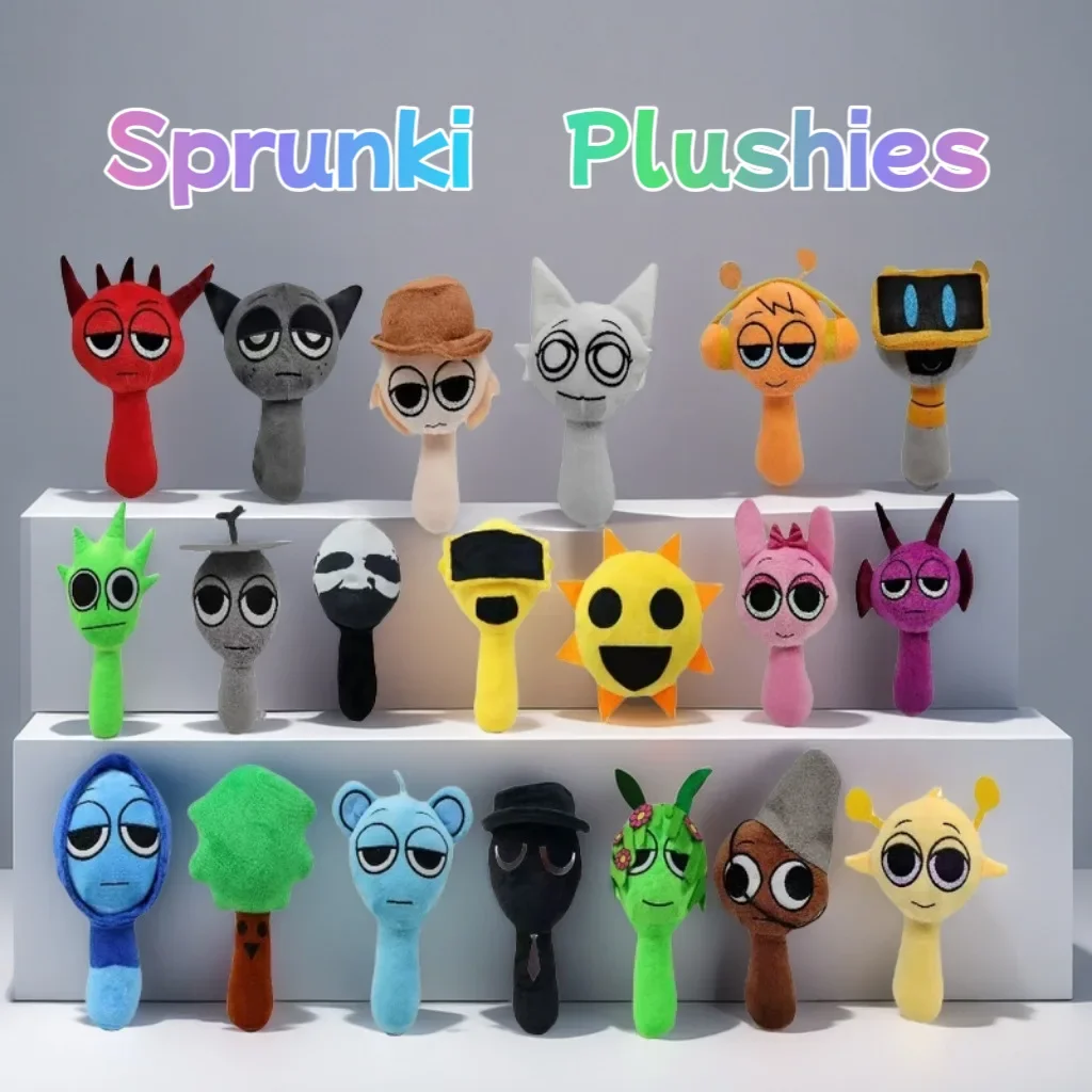 34styles Sprunki Plush Toys Sprunki Incredibox Plush Doll Sprunki Game Cartoon Kids Birthday Gifts Stuffed Dolls Christmas Gift