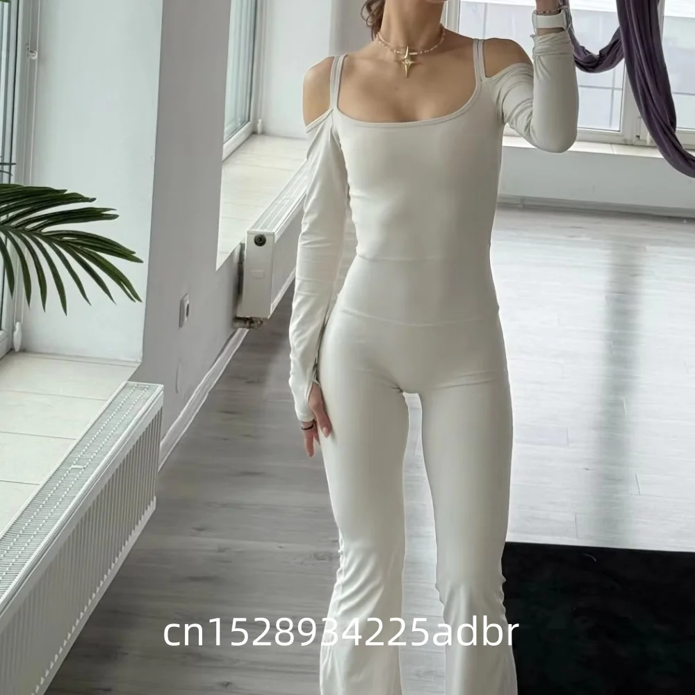 Yoga Jumpsuit Women's Gym Fitness Bodysuits Sports Overalls for Woman Tracksuit Yoga Clothing Female Flared Trousers Sportswear