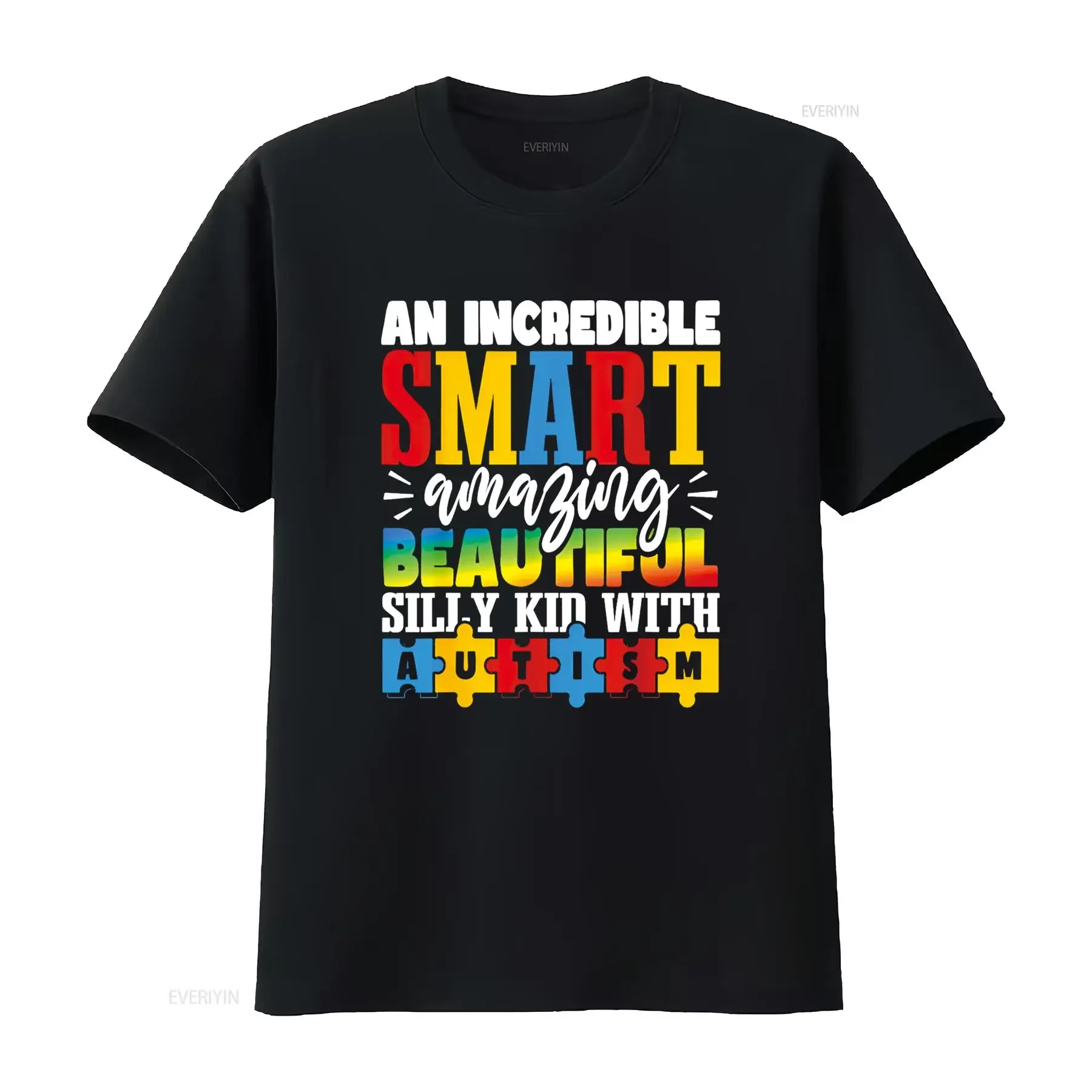 

Autism Awareness Month Autisitc Kid T Shirt vintage Washed designer clothes Stretched Top For Everyday Wear homme Comfortable
