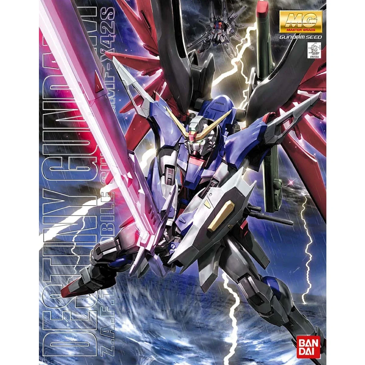 

В наличии: Оригинальная модель Bandai MG 1/100 MG-Gundam Destiny Gundam, новая, в коробке, фигурка аниме-персонажа, игрушка-модель